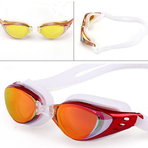 Adjustable Waterproof Anti Fog UV Protection Adults Professional Colored Lenses Diving Swimming Glasses Eyewear Swim Goggles New