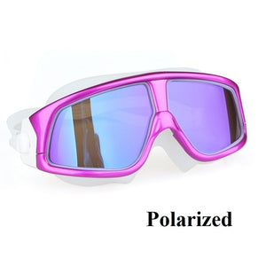 COPOZZ Swimming Goggles Comfortable Silicone Large Frame Swim Glasses Anti-Fog UV Men Women Swim Mask Waterproof