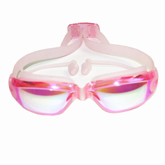 Professional Silicone transparent Swimming Goggles Anti-fog UV  kids Sports Eyewear Swimming Glasses With Earplug for children