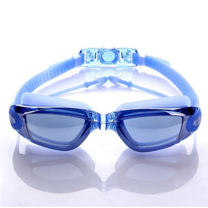 Professional Silicone Waterproof Anti-fog UV Swimming Glasses With Earplug For Men And Women Common Water Sports Eyewear