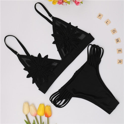 2019 New Bandage Bikini Sexy Swimwear Women Swimsuit Push Up Bikini Set Brazilian Bathing Suits Beach Wear Maillot De Bain Femme