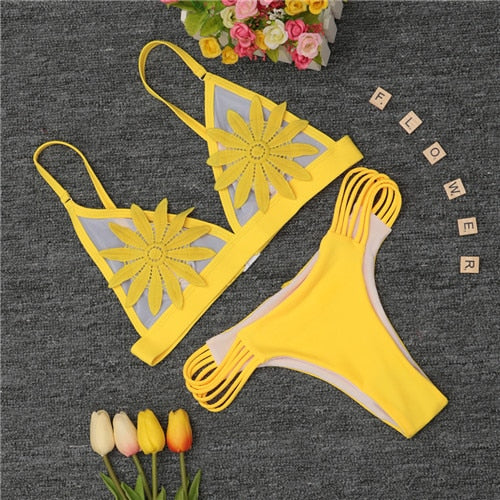 2019 New Bandage Bikini Sexy Swimwear Women Swimsuit Push Up Bikini Set Brazilian Bathing Suits Beach Wear Maillot De Bain Femme