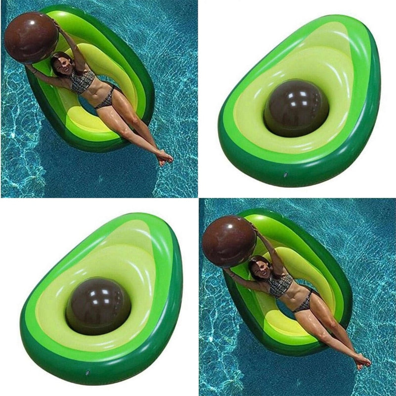 YUYU 160x125cm Avocado Swimming Ring Inflatable Swim Giant Pool Pool Floats for Adults for Tube Float Swim Pool Toys 2018 New