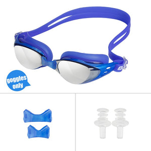 QUESHARK Men Women Professional Electroplate Swimming Glasses Anti Fog UV Protection Swim Goggles Waterproof Swimming Eyewear