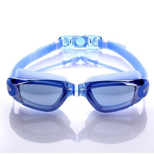 2019 Professional Silicone Swimming Goggles Anti-fog UV Swimming Glasses With Earplug for Men Women Water Sports Eyewear