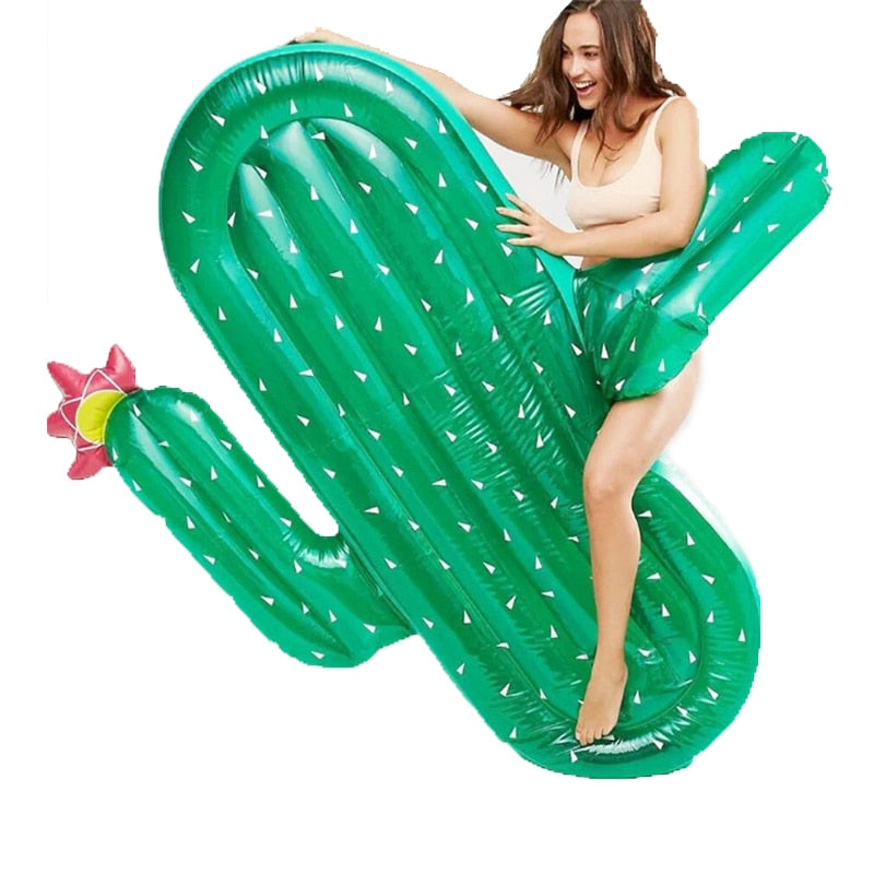 180cm Giant Cactus Inflatable Pool Float Adult Children Swimming Ring Beach Water Toys For Baby Floating Air Mattress piscina