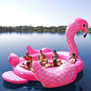 530cm Ginormous Unicorn Giant Flamingo Inflatable Boat Fits Seven People Pool Party Float Air Mattress Swimming Ring Toys boia