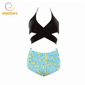 2019 Sexy Bikinis Women Swimsuit High Waist Bikini Plus Size Swimwear Ruffle Bathing Suit Brazilian Bikini Set Push Up Beachwear