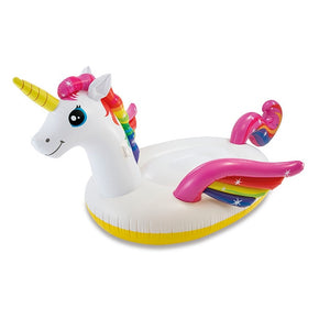 200cm Unicorn Giant Pool Float For Adult Child Baby Ride-On Swimming Ring Water Party Fun Toys Air Bed Inflatable Mattress Boia